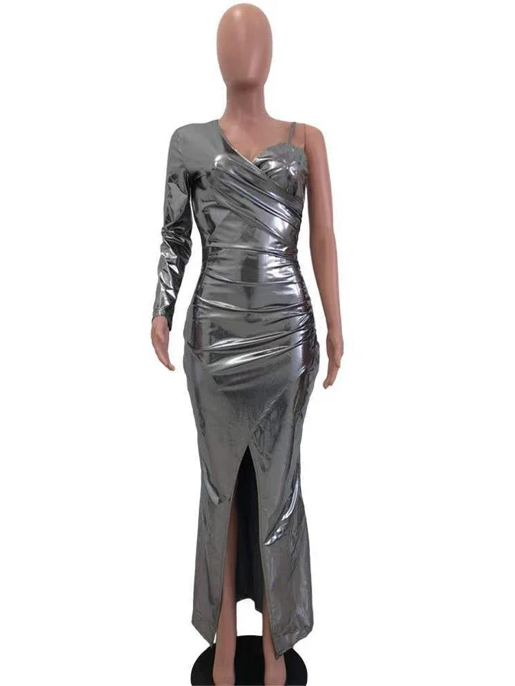 Royale Metallic Slay Dress