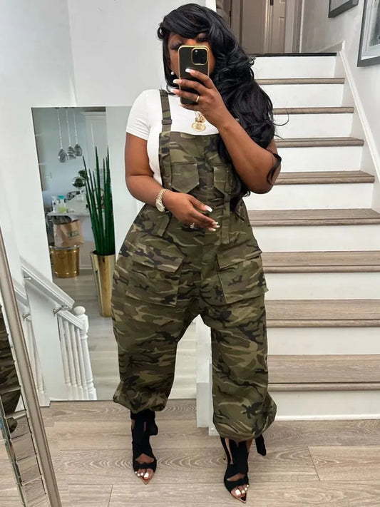 Camouflage Baggy Style Jumpsuit