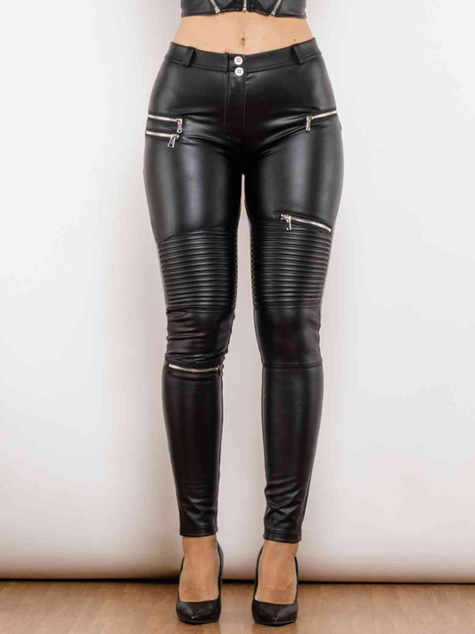 Black Leather Royale Pants
